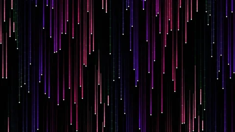 Vibrant neon vertical light streaks abstract background for music equalizer.. Stock Footage 341059940