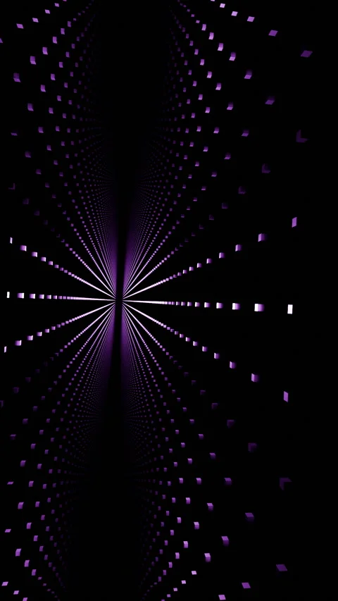 Vibrant neon vortex, seamless looping background featuring rotating neon Stock Footage 319517512