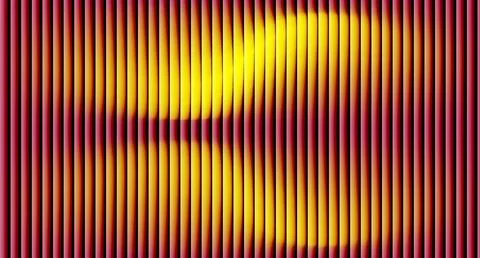 Vibrant Neon Yellow Red Gradient Vertical Stripes Abstract Background Ilustração Stock