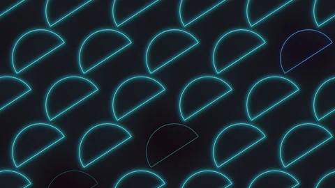 Vibrant neon zigzag captivating pattern of blue lines in thin neon light Stock Footage 279607350