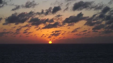 Vibrant ocean sunset Stock Footage 150842249