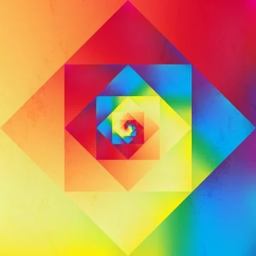 Vibrant optic art geometric pattern 库存插图
