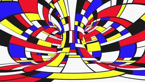 Vibrant-Optical-Illusion-Tunnel Stock Footage 314319359