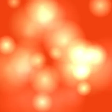 Vibrant Orange Abstract Bokeh Background with Soft Light Flares and Blurred.. 스톡 일러스트