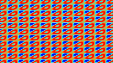Vibrant orange and blue seamless geometric pattern background design Stock Footage 341056344