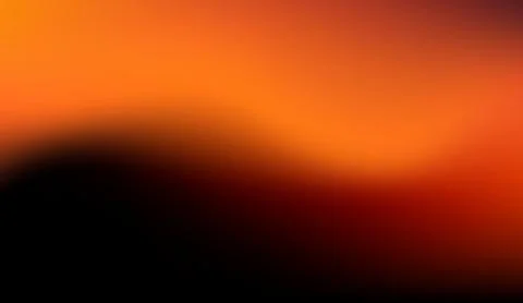 Vibrant orange and dark gradient abstract background smooth flowing curves and Stock Illustration