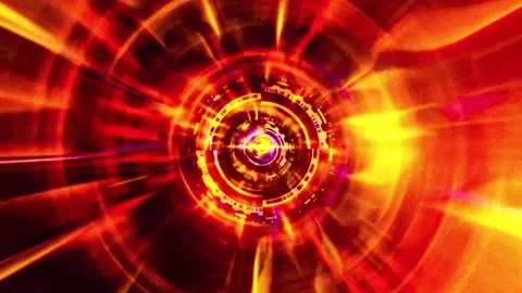 Vibrant orange and red light explosion. Glowing radiant energy burst Stock Footage 334311320