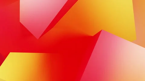 Vibrant Orange and Yellow 3D Background Pattern Stock Footage 272440535