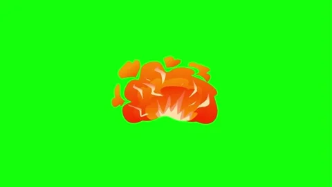 Vibrant orange and yellow fire flames isolated on green screen for editing Stock Footage 339568301