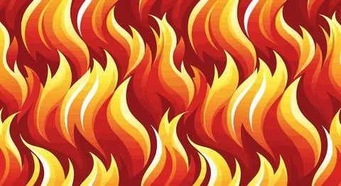 Vibrant orange and yellow flame pattern 스톡 일러스트
