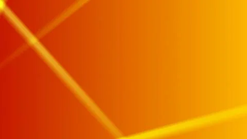 Vibrant orange background with dynamic yellow lines Stock Illustration