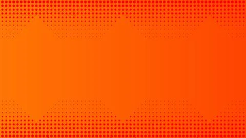 Vibrant Orange Background With Halftone Pattern and Abstract Design Stock Illustration