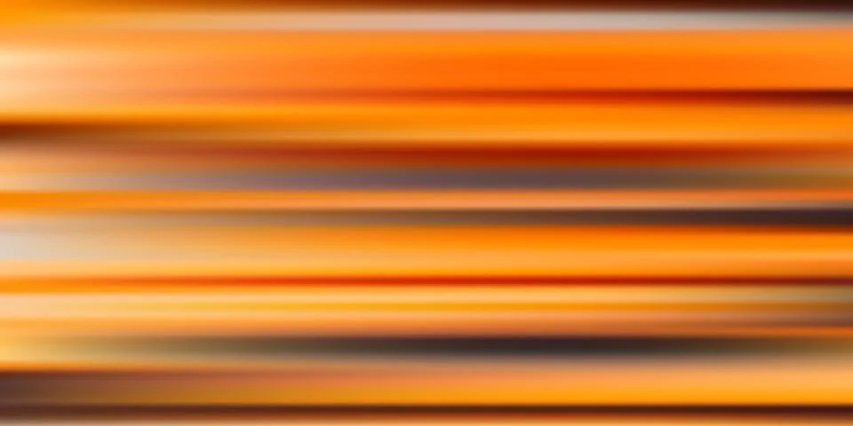 Vibrant orange background with horizontal motion blur lines and warm glowing Stock Illustration