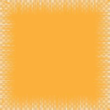 Vibrant orange background with white abstract border design イラスト素材
