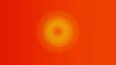 Vibrant orange background with yellow circular pattern 스톡 일러스트