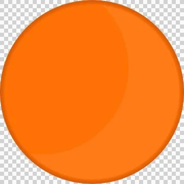 Vibrant orange circle with a subtle gradient, set against a solid black bac.. Stock Illustration