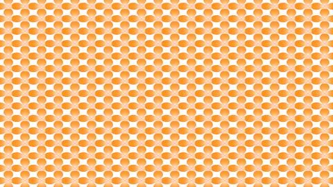 Vibrant orange dots on white background pattern design element Illustrazione stock
