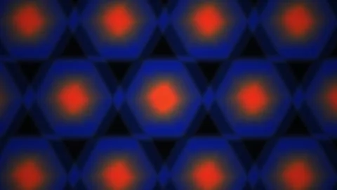 Vibrant Orange Geometric Pattern Background. Stock Footage 340042341