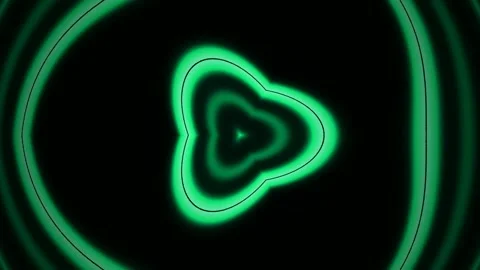 Vibrant orange glowing liquid lava lamp effect on black background Stock Footage 337571591