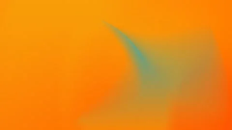 Vibrant orange gradient with a soft blue curve. Seamless loop background. 4K. Stock Footage 309955653