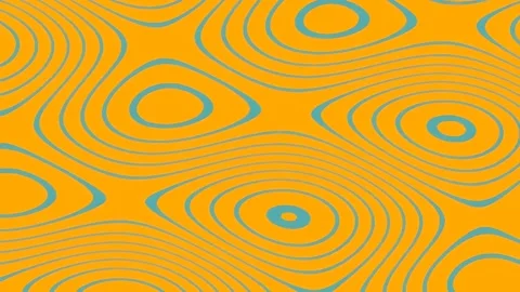 Vibrant orange liquid abstract background waves pattern texture Stock Footage 342207970