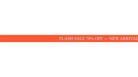 Vibrant Orange Lower Third Banner Overlay for Video Transitions and Graphics Stock Footage 336837026