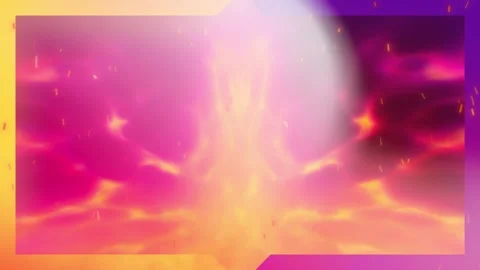 Vibrant orange pink abstract background with glowing effects Stock Footage 338240723