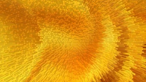 Vibrant orange pixelated background with dynamic motion effect Stock Illustration