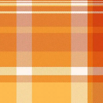 A vibrant orange plaid pattern featuring a classic herringbone texture, perfe Stock Illustration