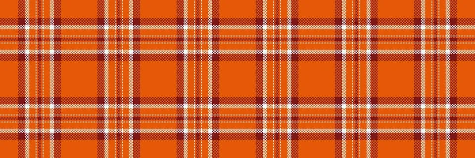 Vibrant orange plaid pattern, perfect for autumnal designs, fall fashion, or  Illustrazione stock