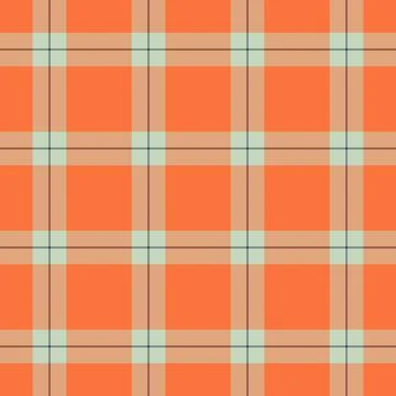 Vibrant orange plaid pattern.  Perfect for textile design, website background Illustrazione stock