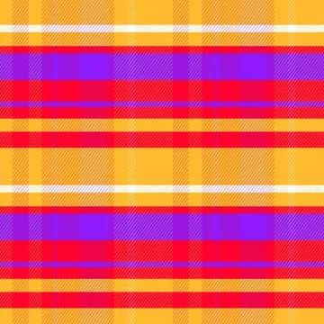 Vibrant Orange Plaid Seamless Pattern for Textiles Stock Illustration