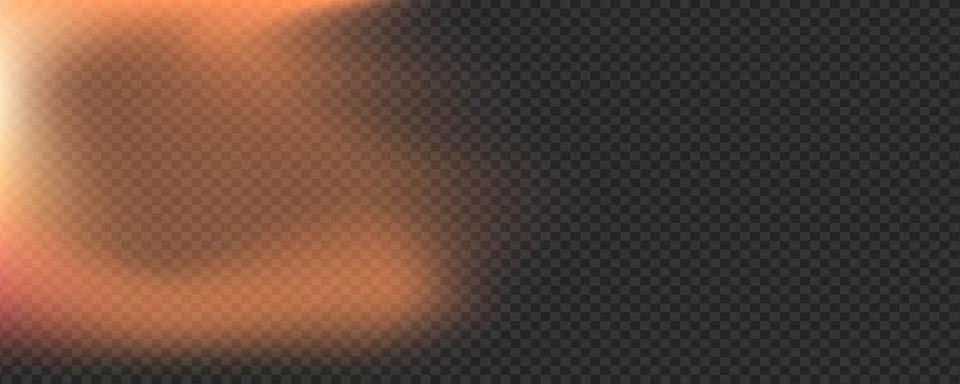Vibrant orange side light leak.Dynamic lens flare for side-frame placement,.. 스톡 일러스트