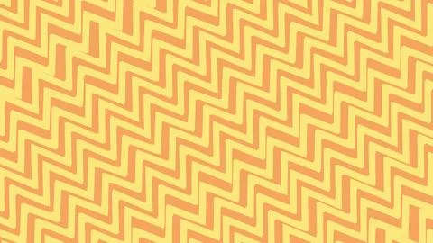 A vibrant orange zigzag pattern fills the frame with alternating light and da 库存插图