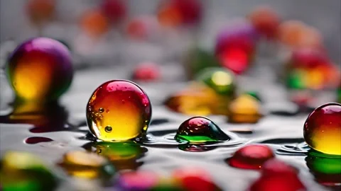 Vibrant Orbs on Water Vídeos de archivo 284572580