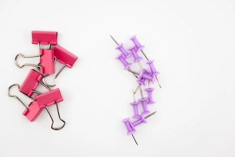 Vibrant Order Notes and Fasteners Creating a Space for Ideas Stock-Fotos