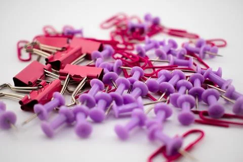 Vibrant Order Notes and Fasteners Creating a Space for Ideas Stock Photos