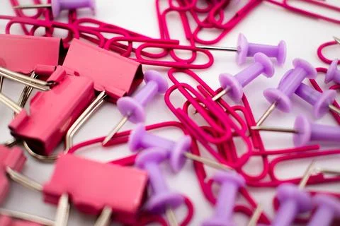 Vibrant Order Notes and Fasteners Creating a Space for Ideas Stock Photos
