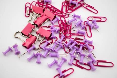 Vibrant Order Notes and Fasteners Creating a Space for Ideas Stock Photos