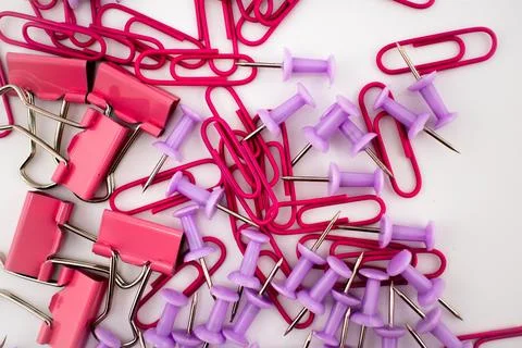 Vibrant Order Notes and Fasteners Creating a Space for Ideas Stock Photos