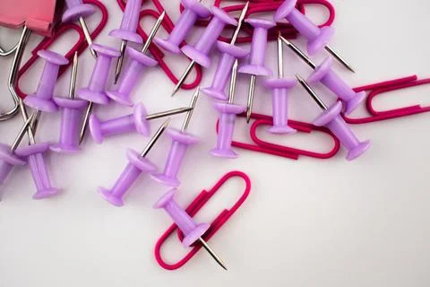 Vibrant Order Notes and Fasteners Creating a Space for Ideas Foto stock