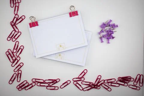 Vibrant Order Notes and Fasteners Creating a Space for Ideas Stock Photos