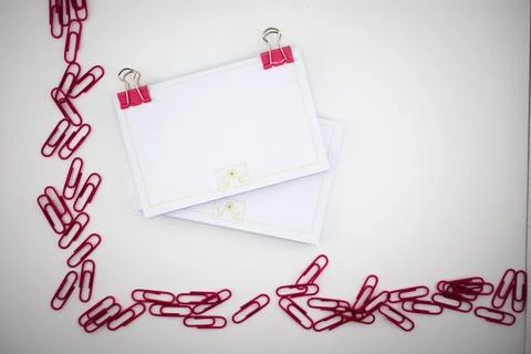 Vibrant Order Notes and Fasteners Creating a Space for Ideas Stock Photos