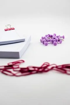 Vibrant Order Notes and Fasteners Creating a Space for Ideas Stock Photos