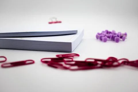 Vibrant Order Notes and Fasteners Creating a Space for Ideas Stock Photos
