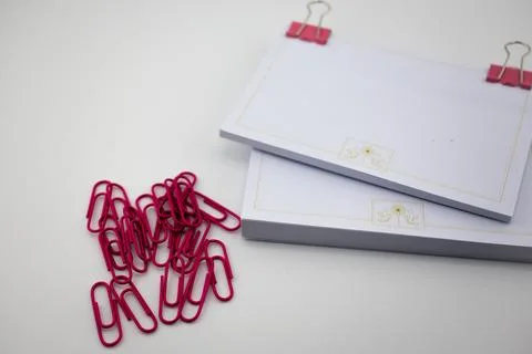 Vibrant Order Notes and Fasteners Creating a Space for Ideas Stock Photos