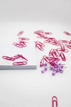 Vibrant Order Notes and Fasteners Creating a Space for Ideas Stock Photos
