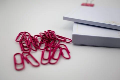 Vibrant Order Notes and Fasteners Creating a Space for Ideas Stock Photos