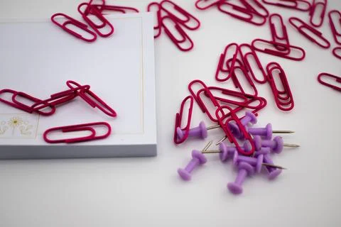 Vibrant Order Notes and Fasteners Creating a Space for Ideas Stock Photos