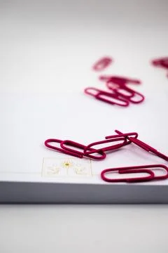 Vibrant Order Notes and Fasteners Creating a Space for Ideas Stock Photos